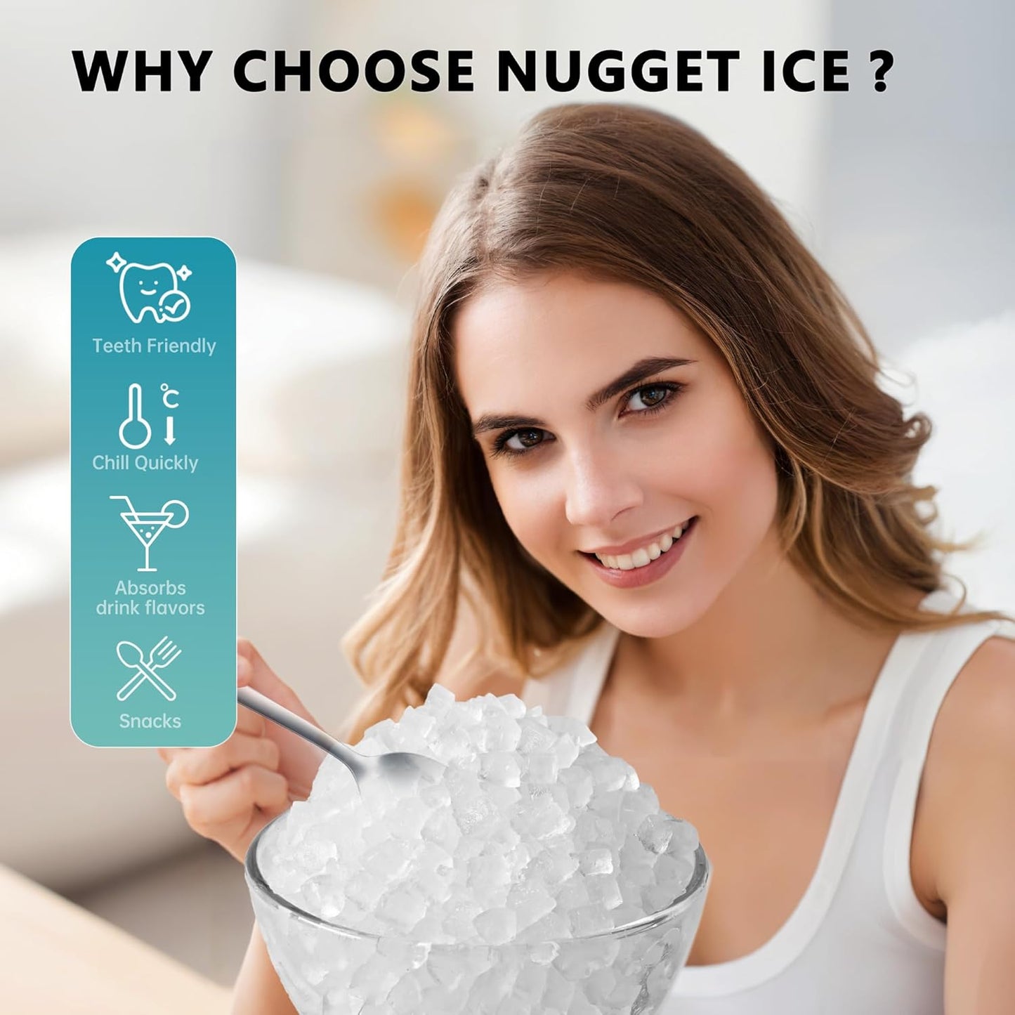 ⭐️Ice Maker Countertop with Handle,  for Home/Party/RV/Camping