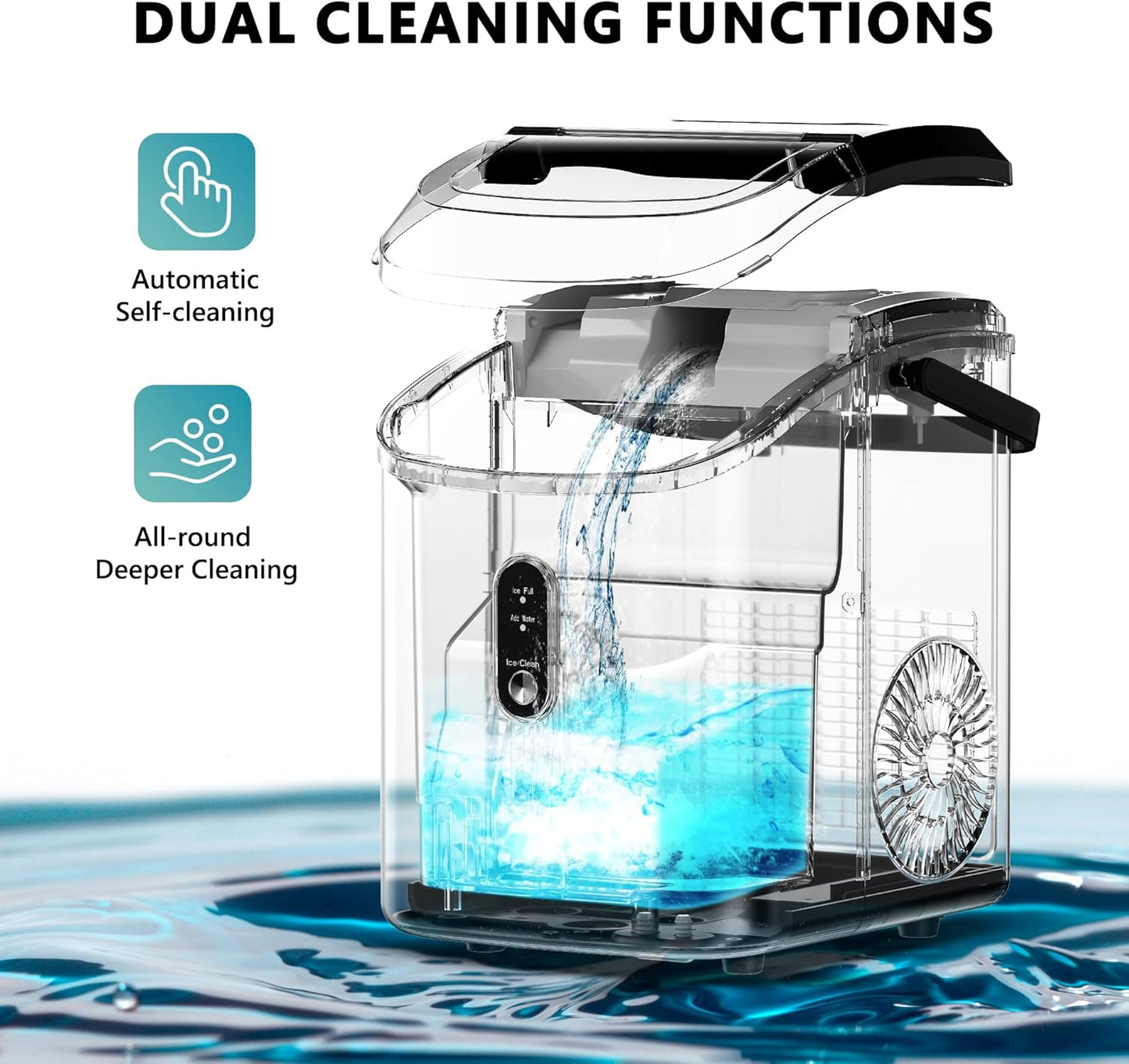 ⭐️Ice Maker Countertop with Handle,  for Home/Party/RV/Camping